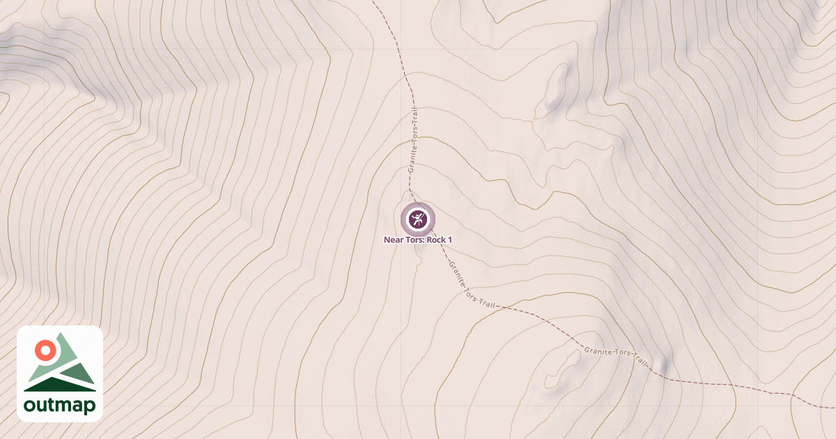 Map of Near Tors: Rock 1