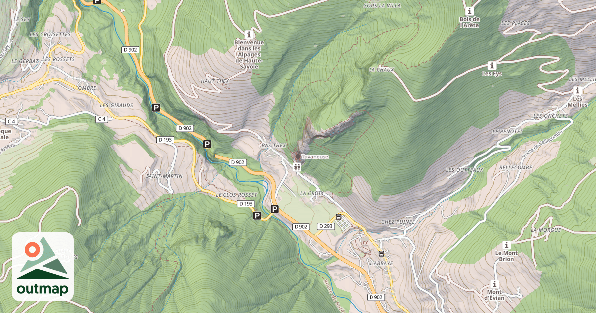 Map of Tavaneuse