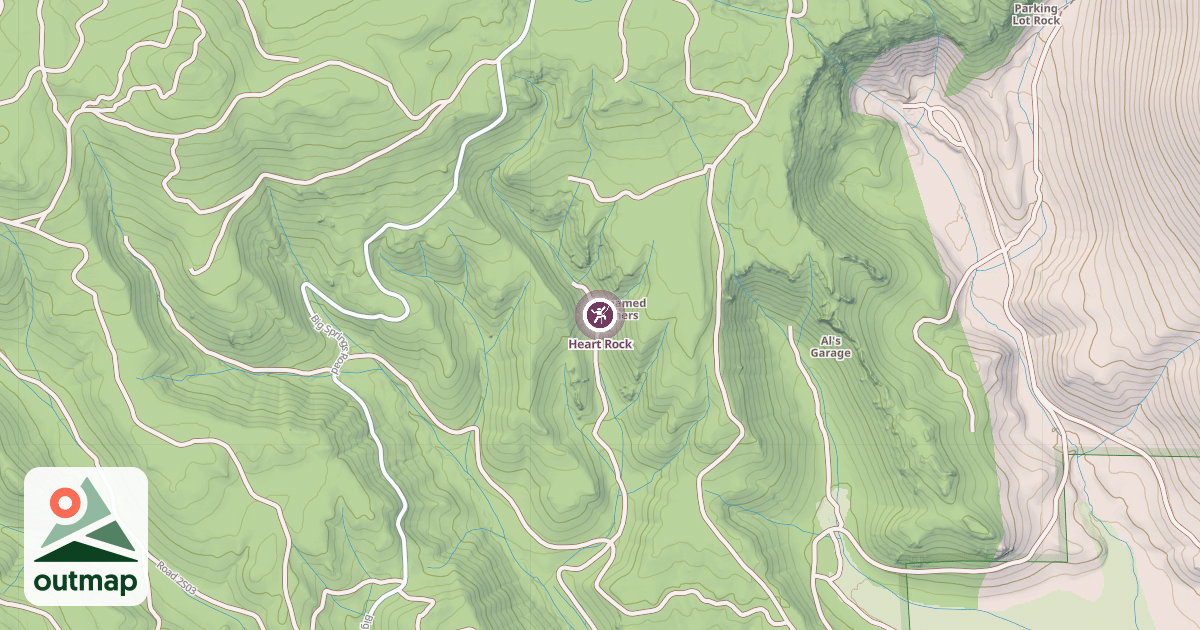 Map of Heart Rock