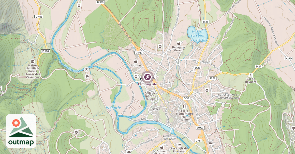 Map of Climbing Site