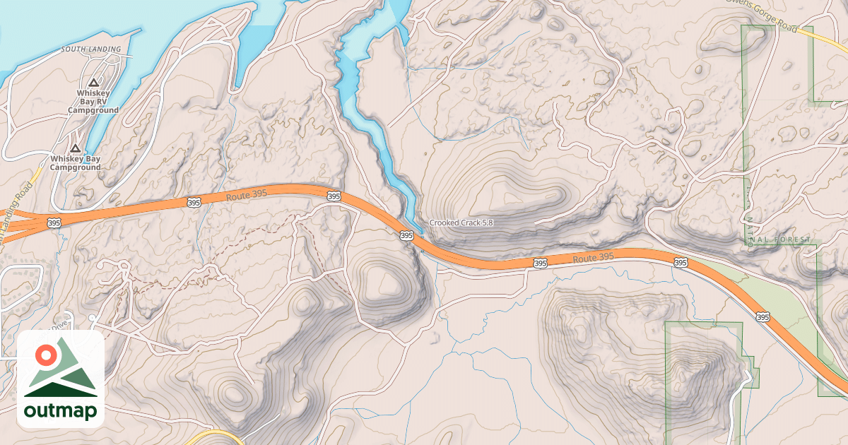 Map of Crooked Crack