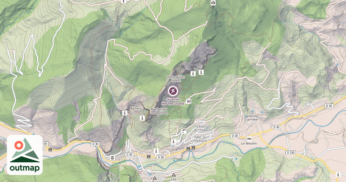 Map of Quatres Heures Ouest