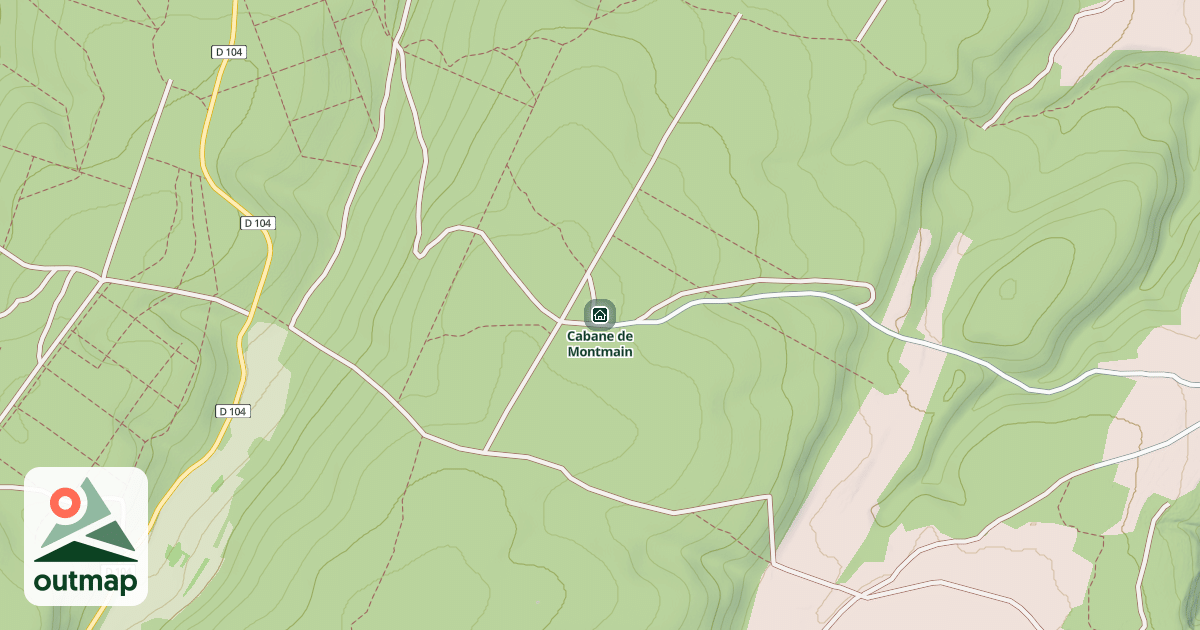 Map of Cabane de Montmain