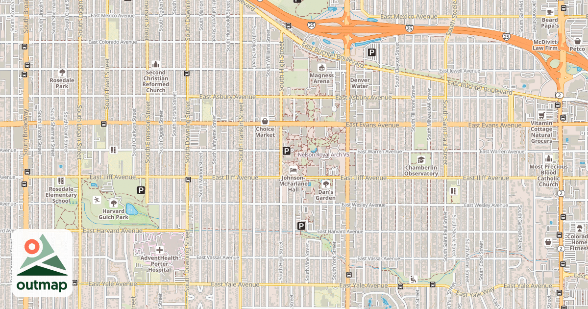 Map of Nelson Royal Arch