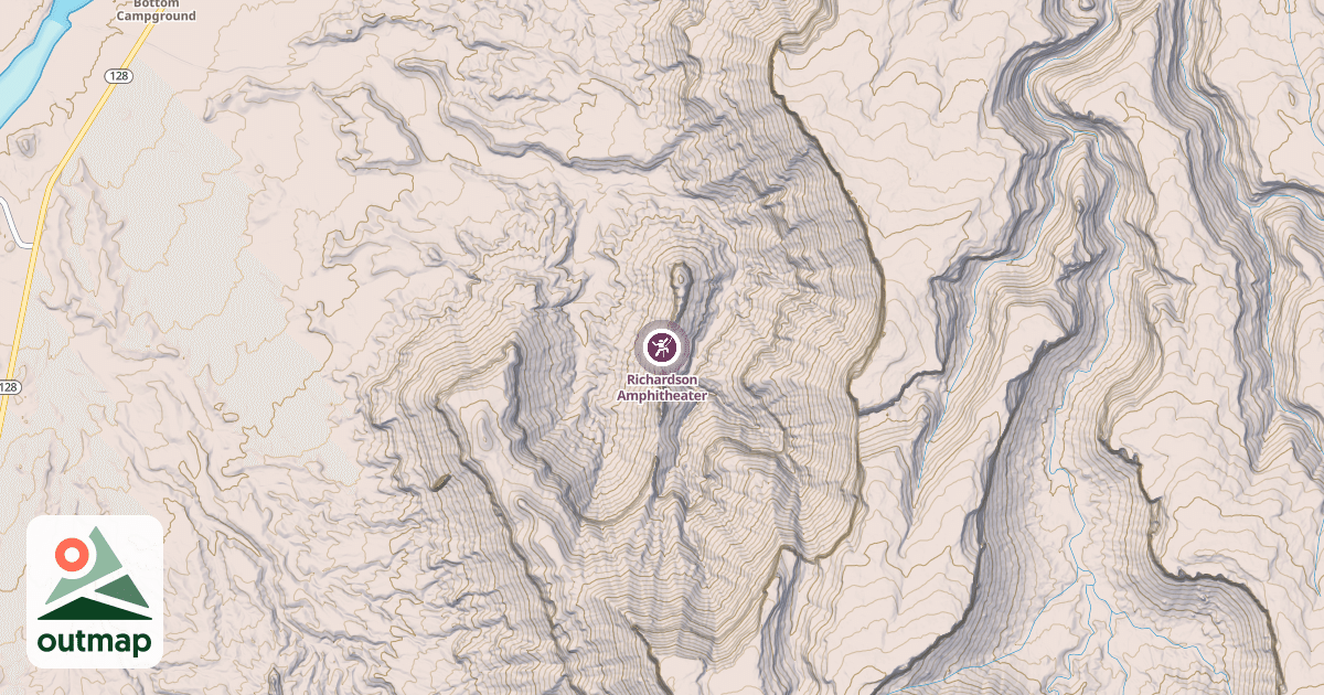 Map of Richardson Amphitheater