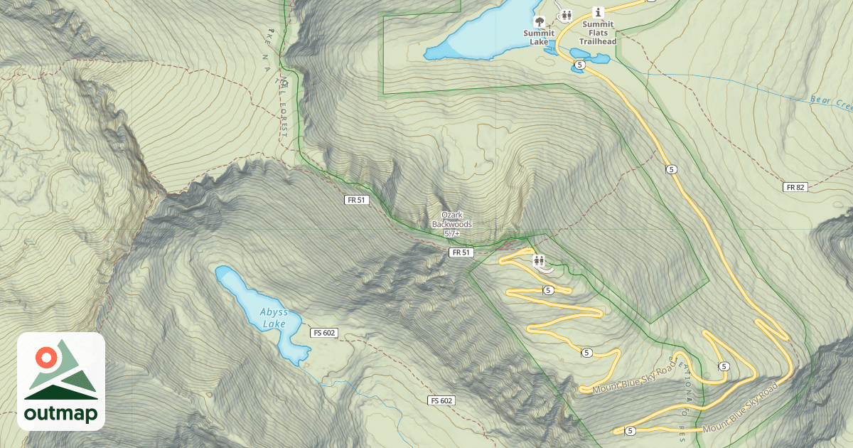 Map of Ozark Backwoods