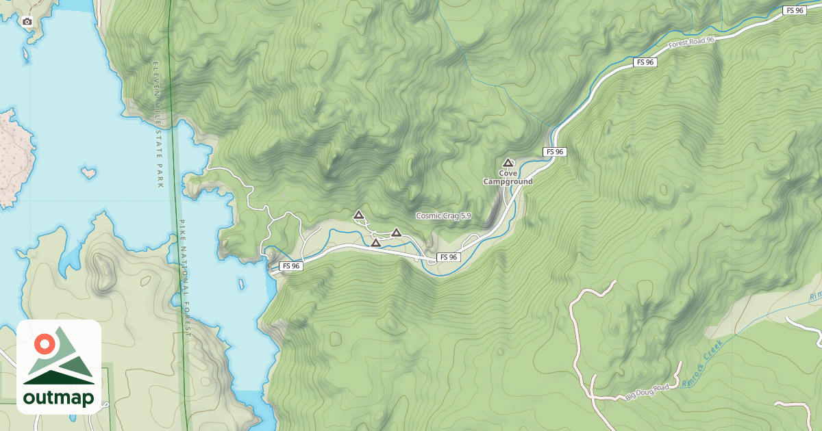 Map of Cosmic Crag