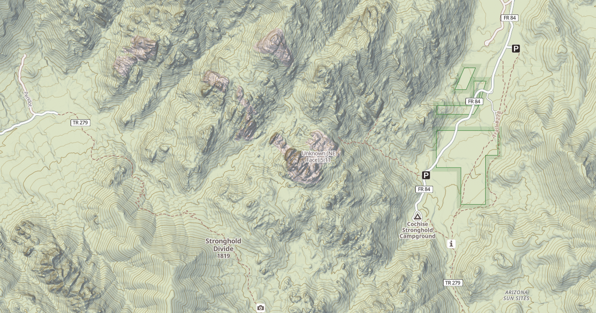 Map preview of Unknown (NE Face)