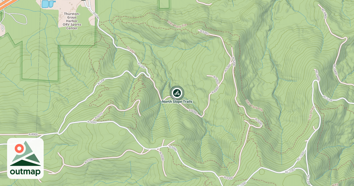Map of North Slope Trails