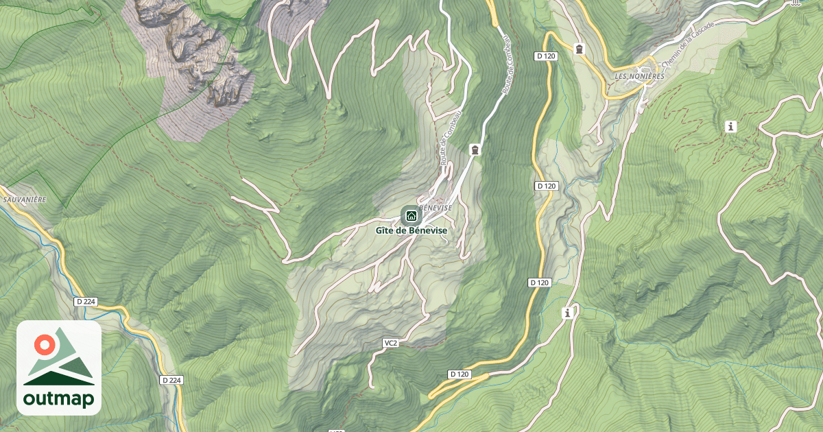 Map of Gîte de Bénevise
