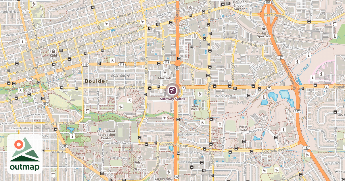 Map of Safeway Spires