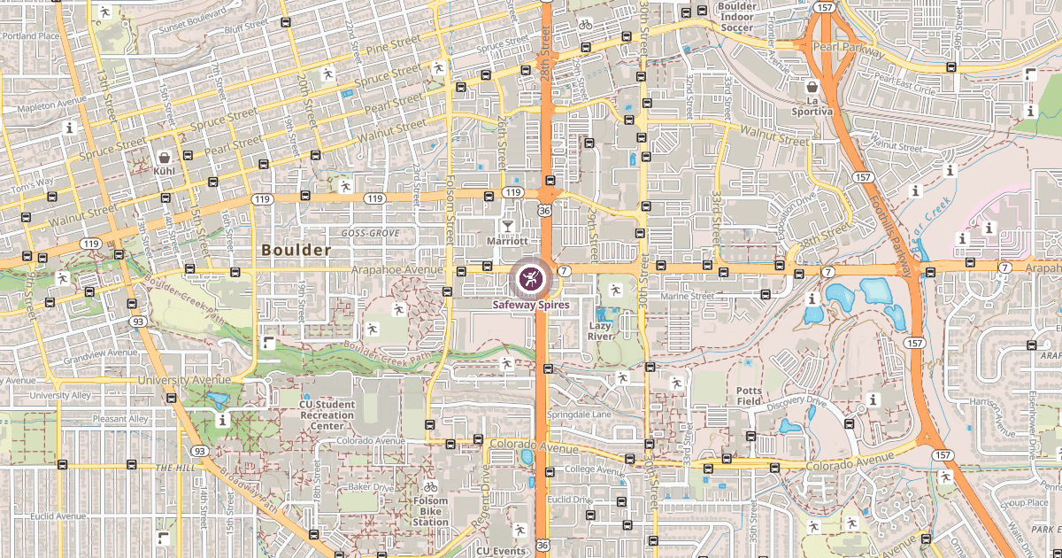 Map preview of Safeway Spires
