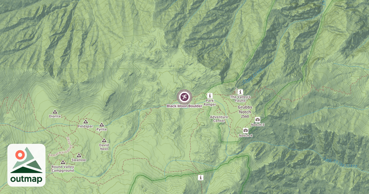 Map of Black Moon Boulder