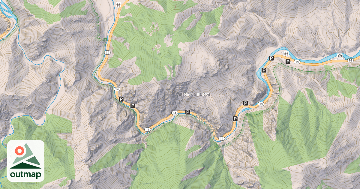 Map of Buffalo Bill