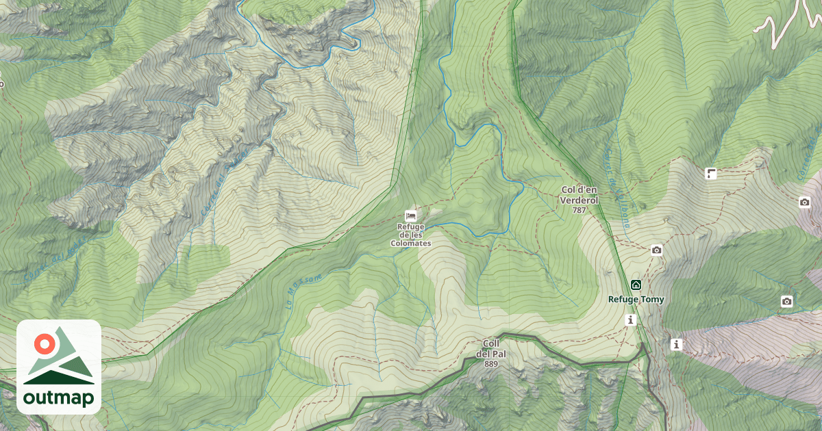 Map of Refuge de les Colomates
