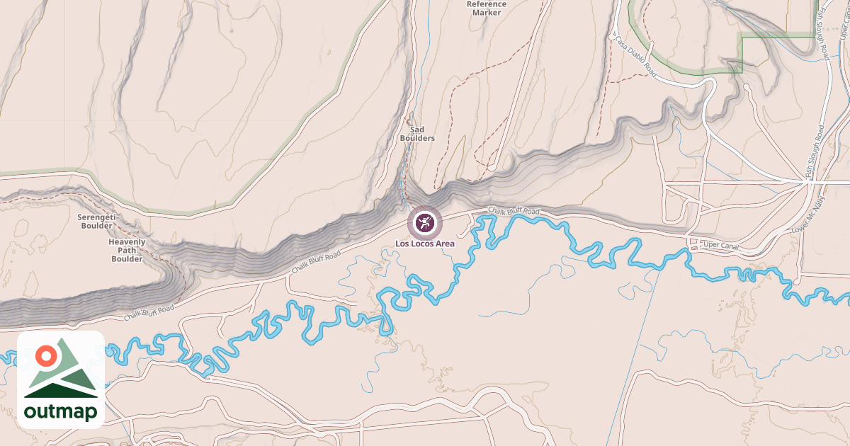 Map of Los Locos Area