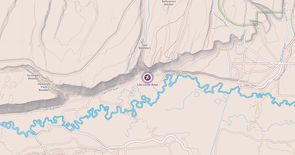 Map preview of Los Locos Area
