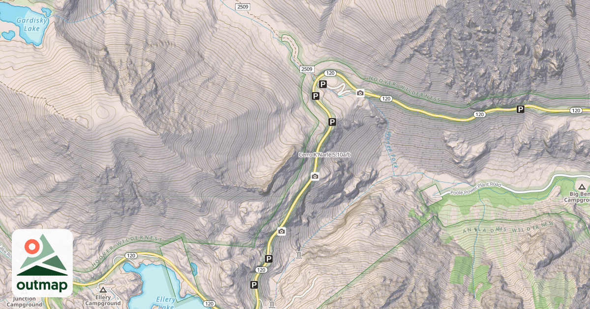Map of Cerro K'Narlé