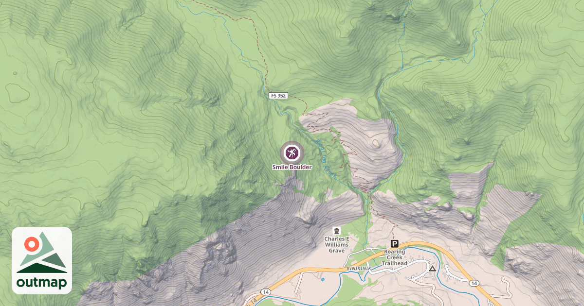 Map of Smile Boulder