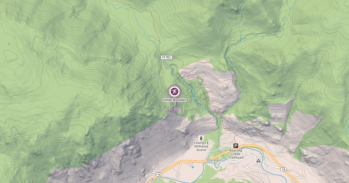 Map preview of Smile Boulder