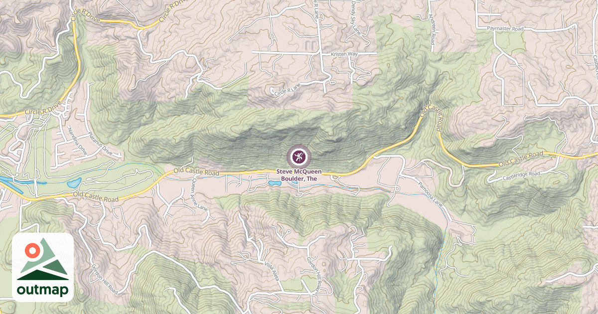 Map of Steve McQueen Boulder, The