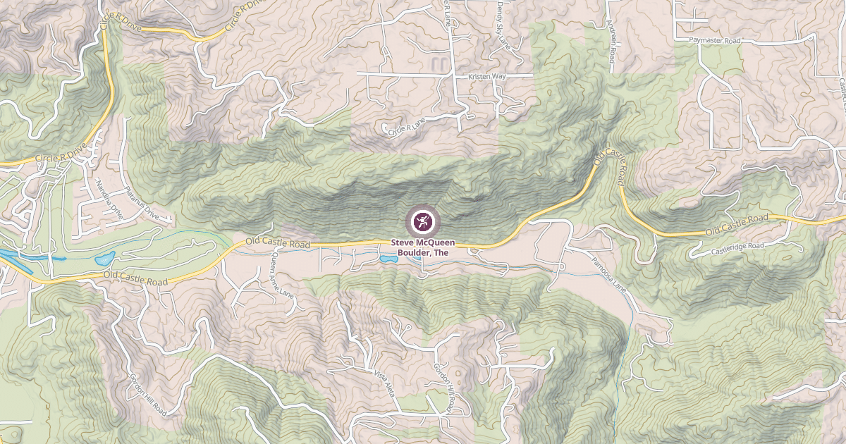 Map preview of Steve McQueen Boulder, The