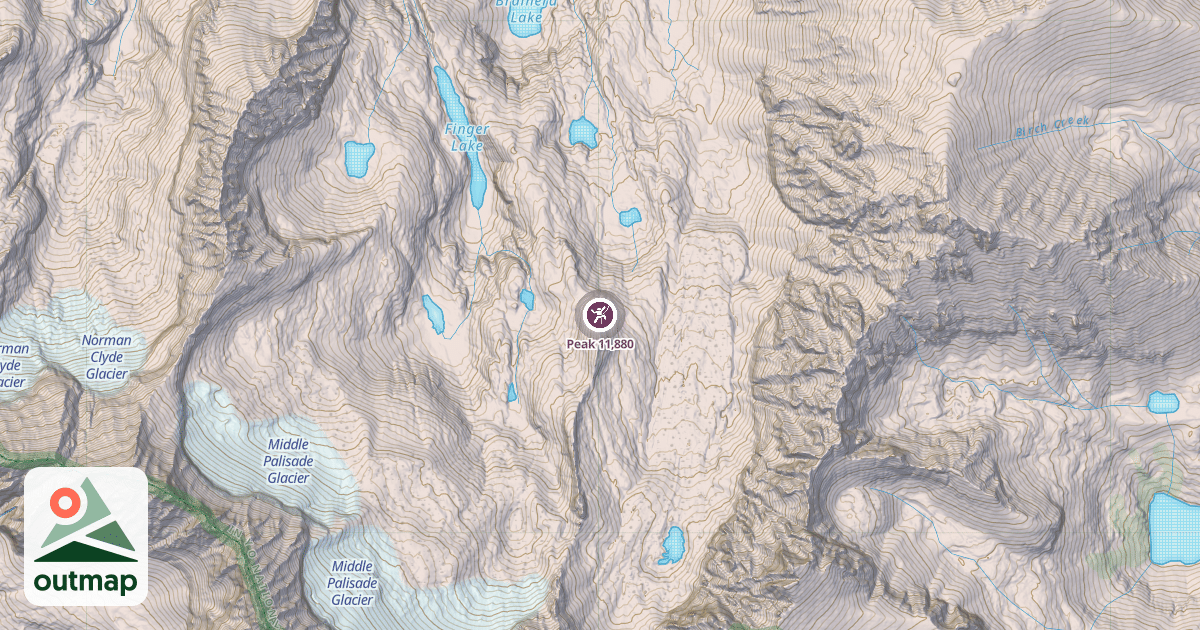 Map of Peak 11,880