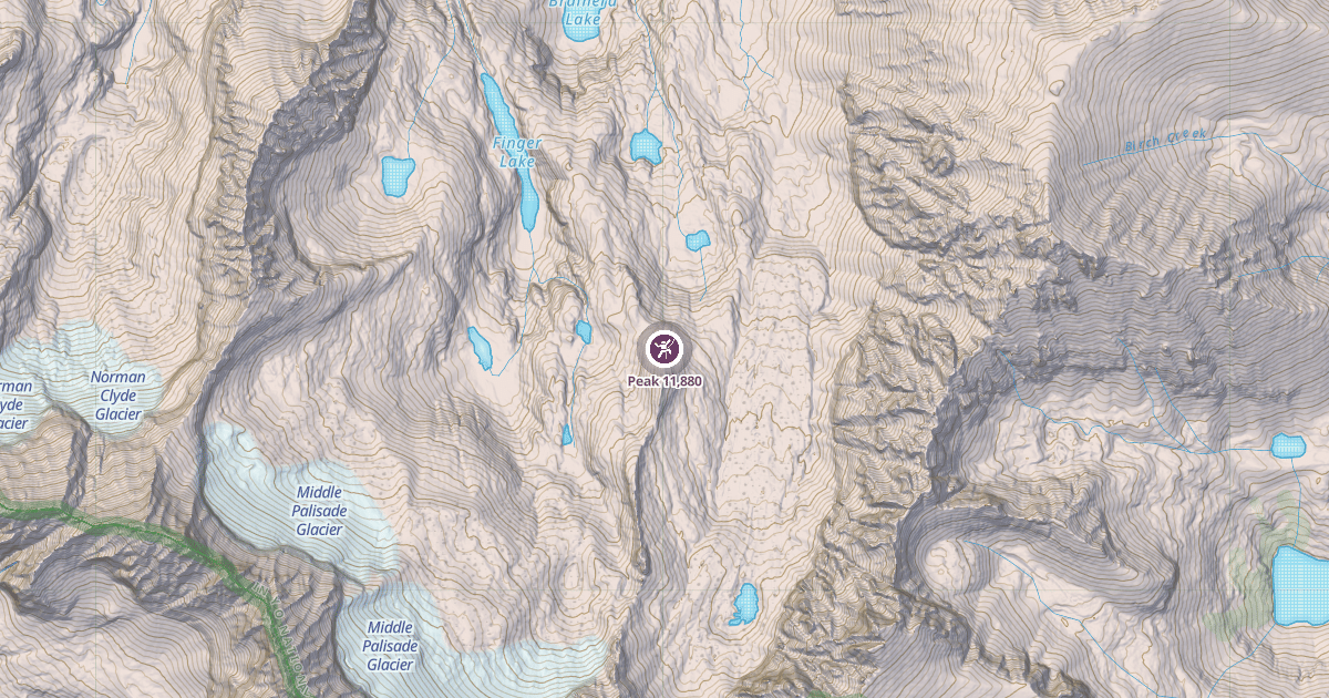 Map preview of Peak 11,880
