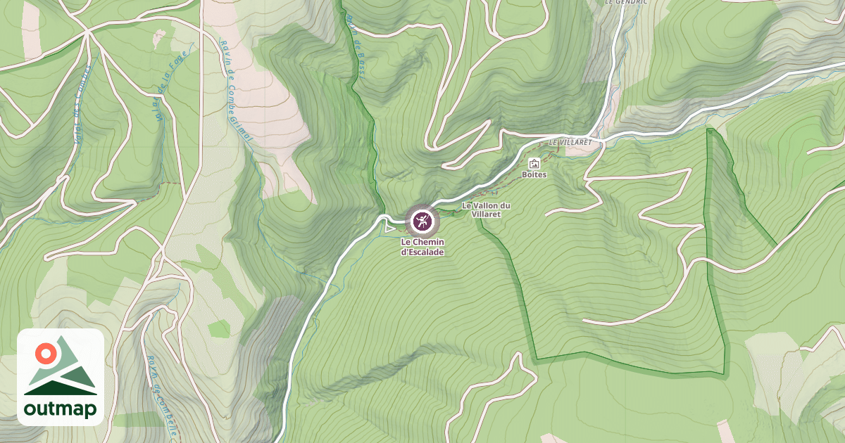 Map of Le Chemin d'Escalade