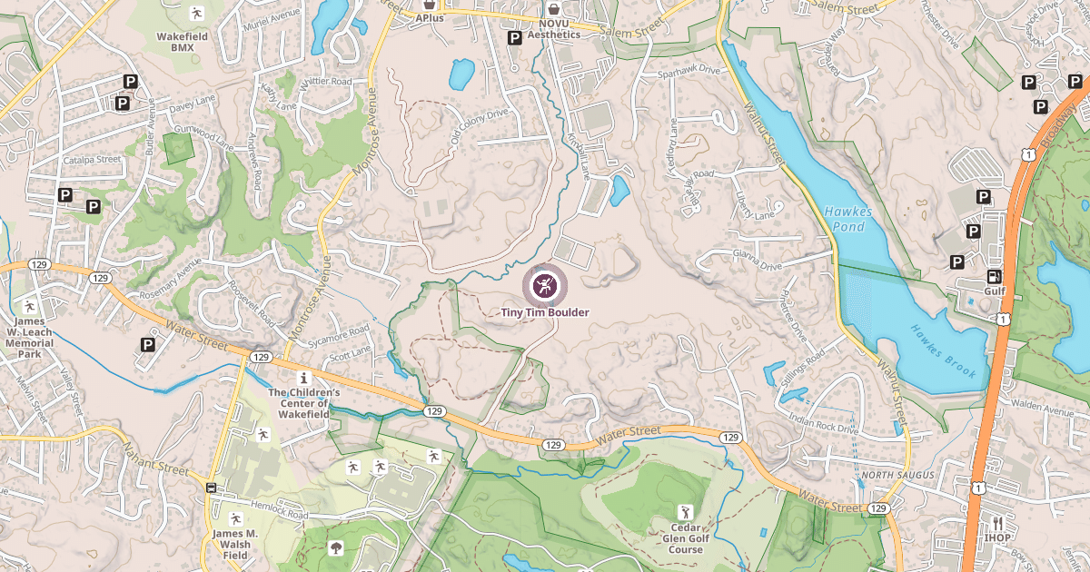Map preview of Tiny Tim Boulder