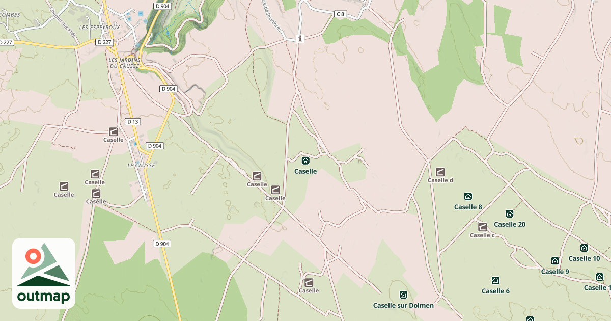 Map of Caselle