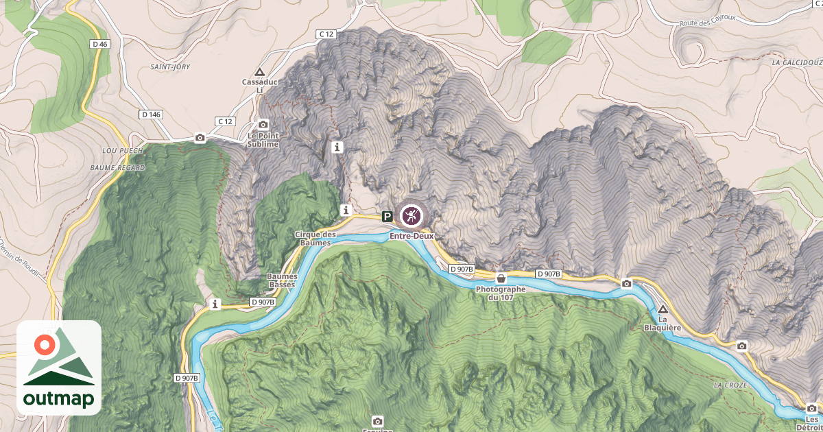 Map of Entre-Deux