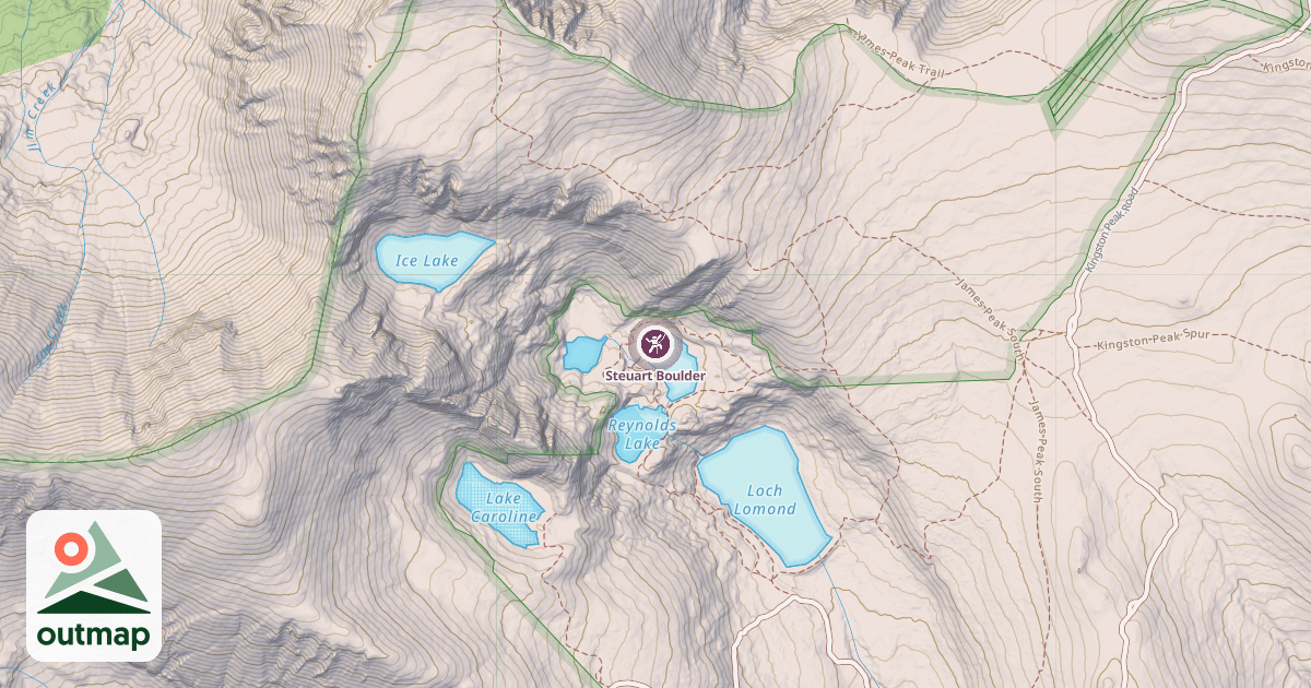 Map of Steuart Boulder