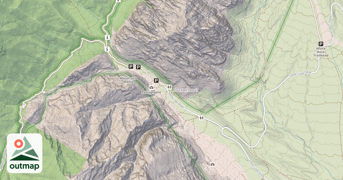Map of Four Feet Pete