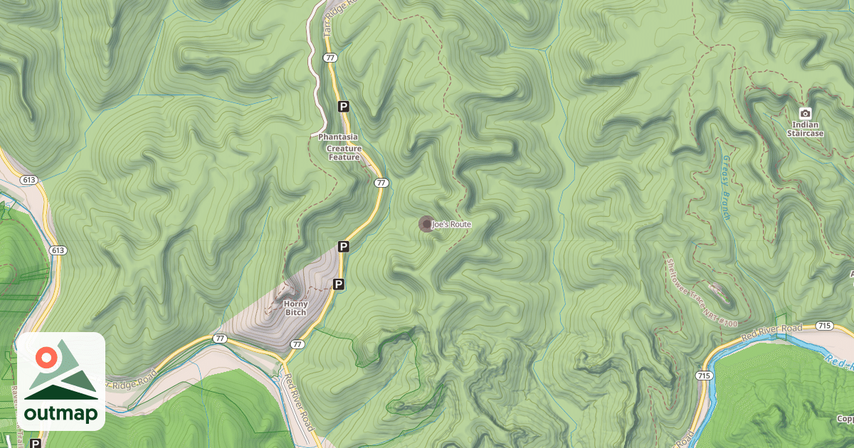 Map of Joe's Route
