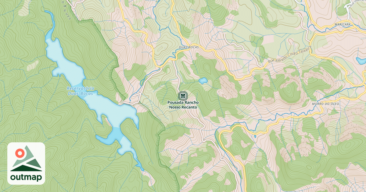 Map of Pousada Rancho Nosso Recanto