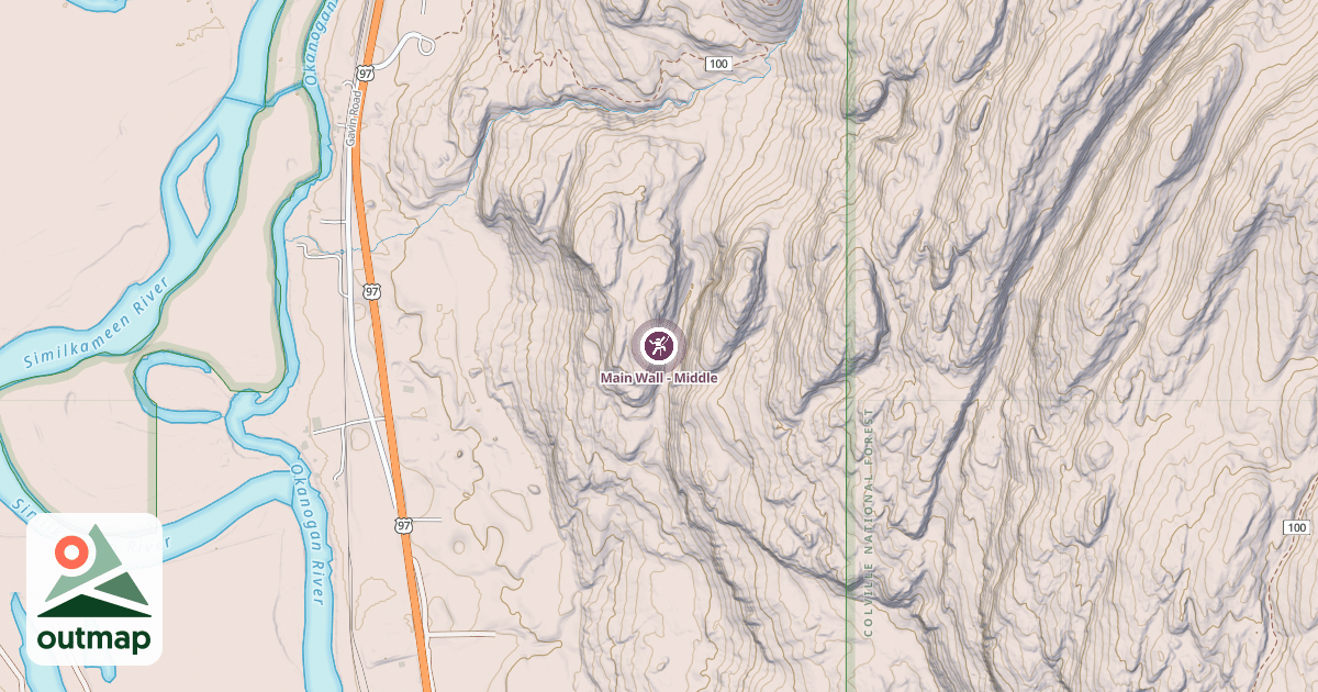 Map of Main Wall - Middle