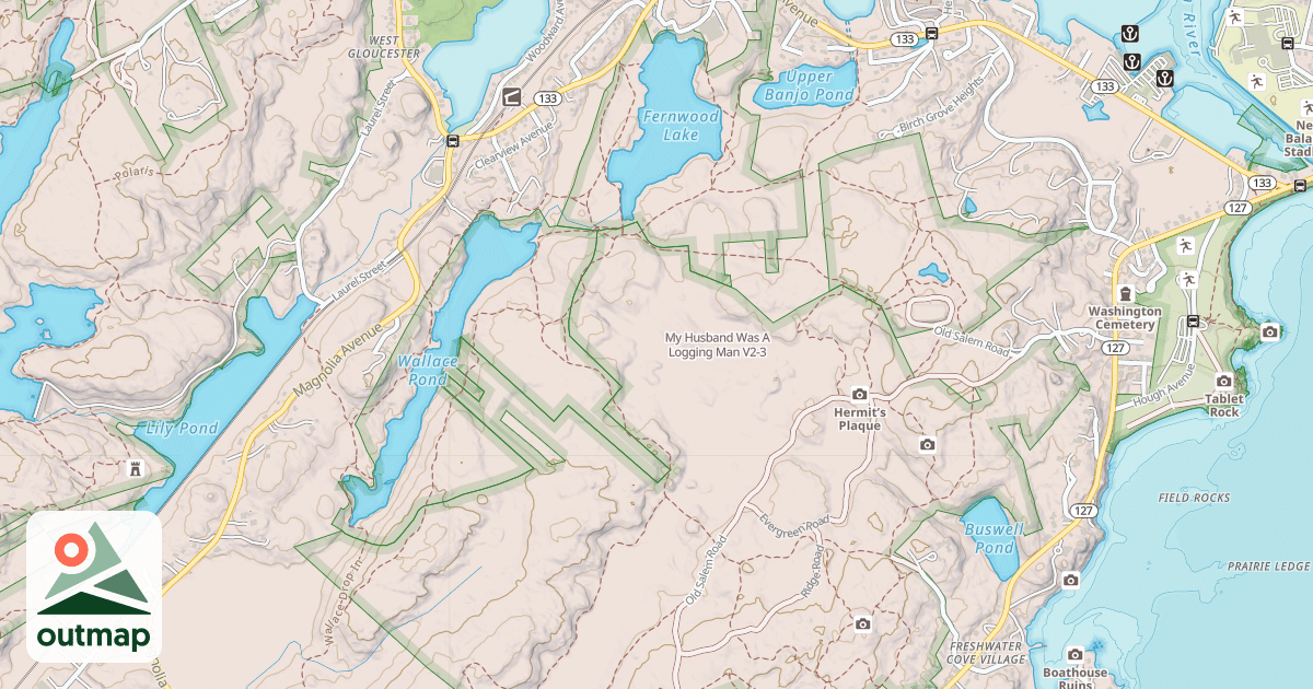 Map of My Husband Was A Logging Man