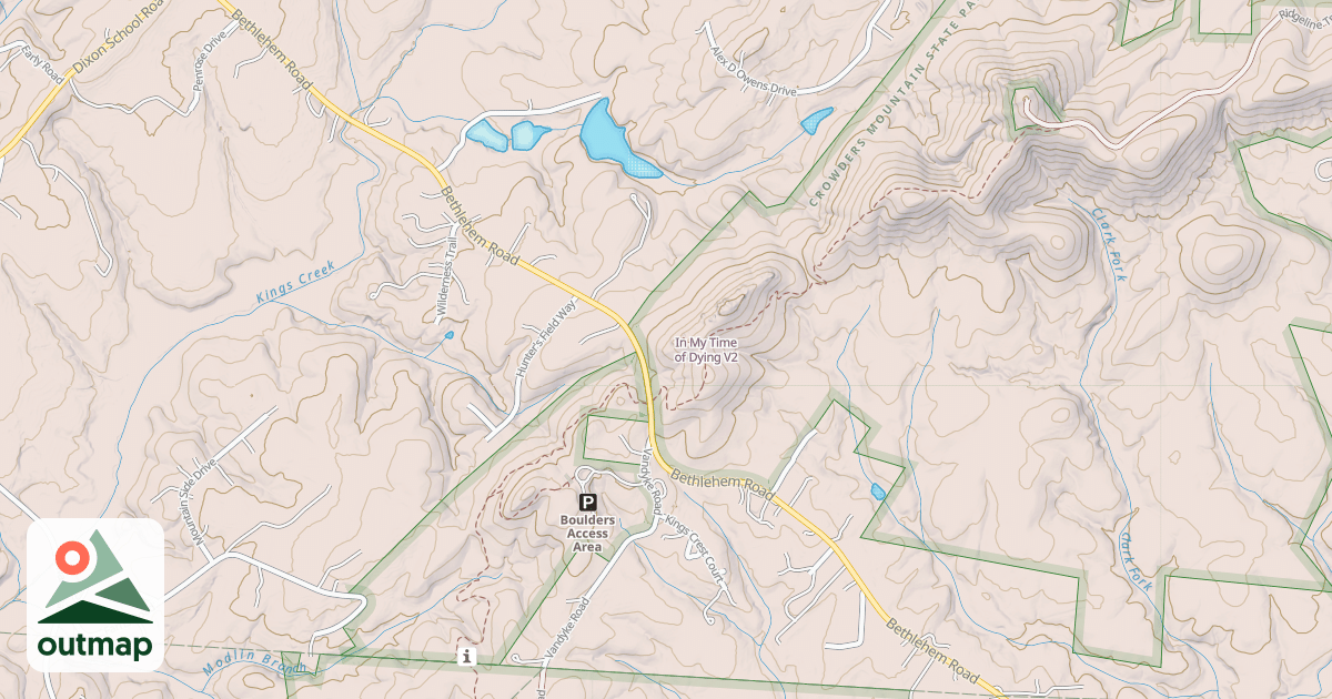 Map of In My Time of Dying
