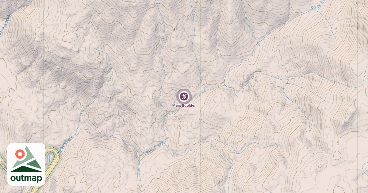 Map of Mars Boulder