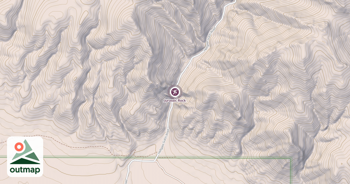 Map of Jurassic Rock