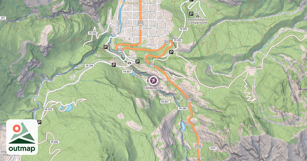 Map of Climbing Site