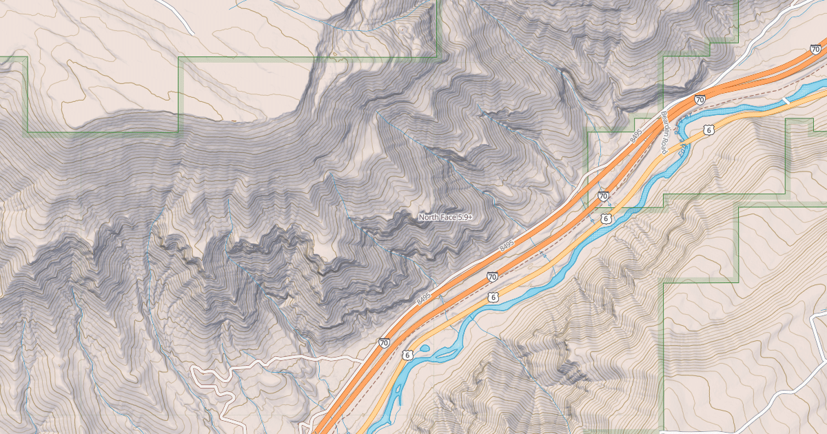 Map preview of North Face