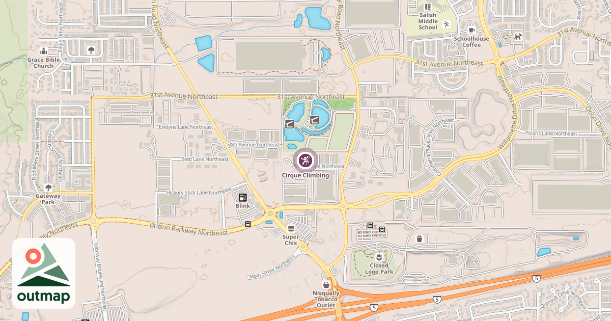 Map of Cirque Climbing