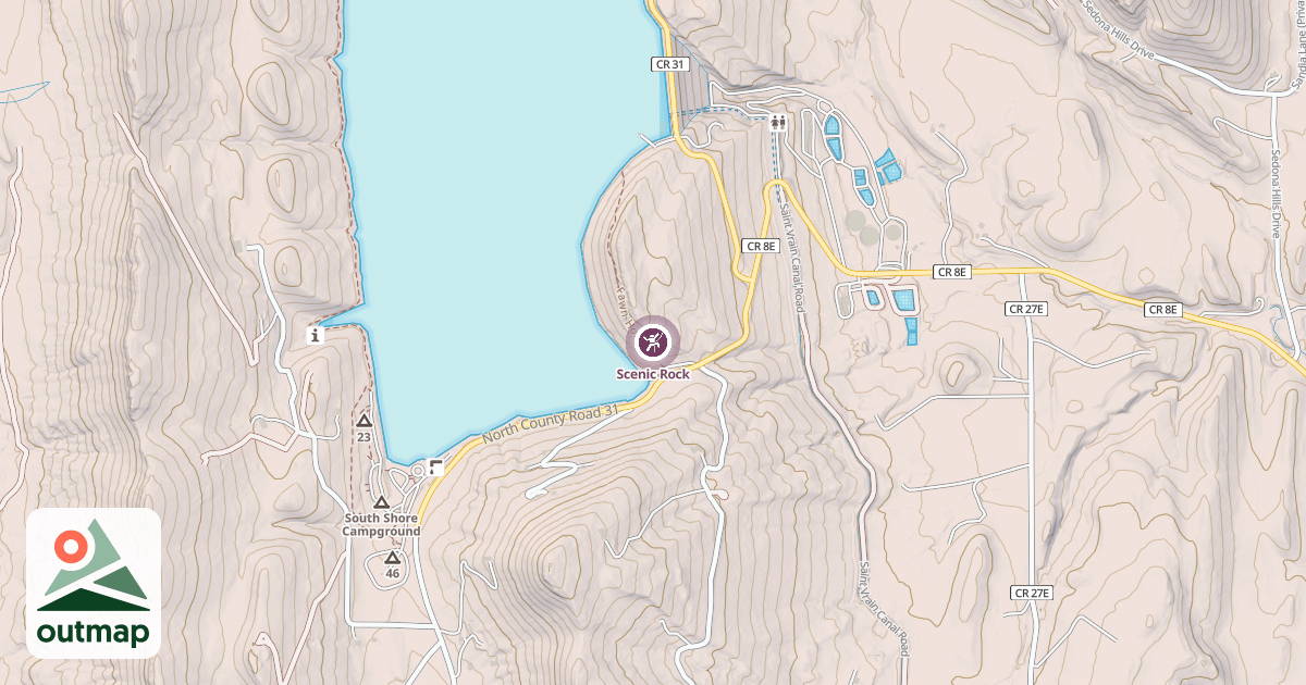Map of Scenic Rock