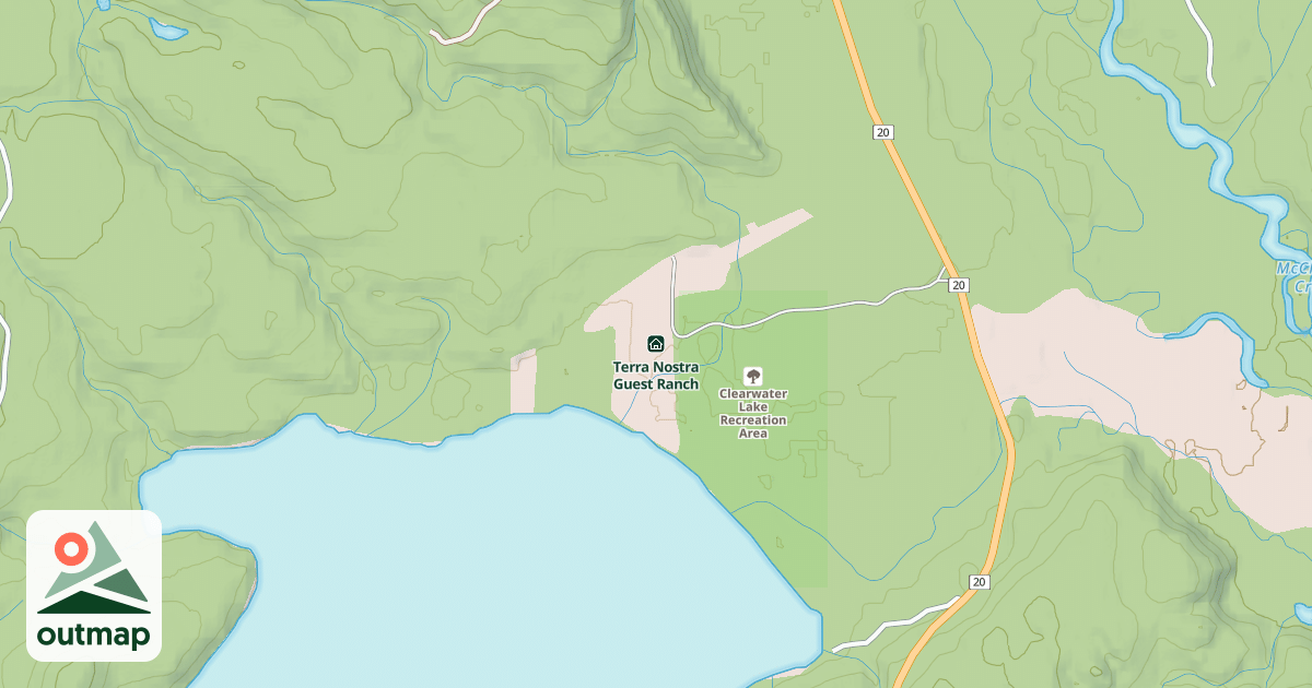 Map of Terra Nostra Guest Ranch