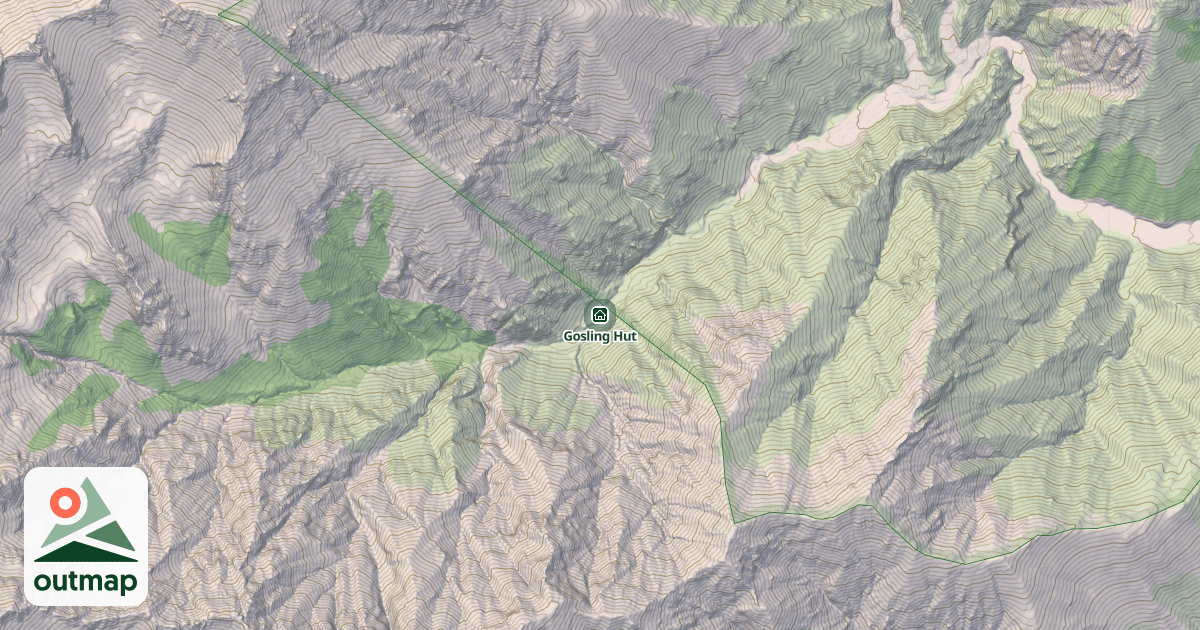 Map of Gosling Hut