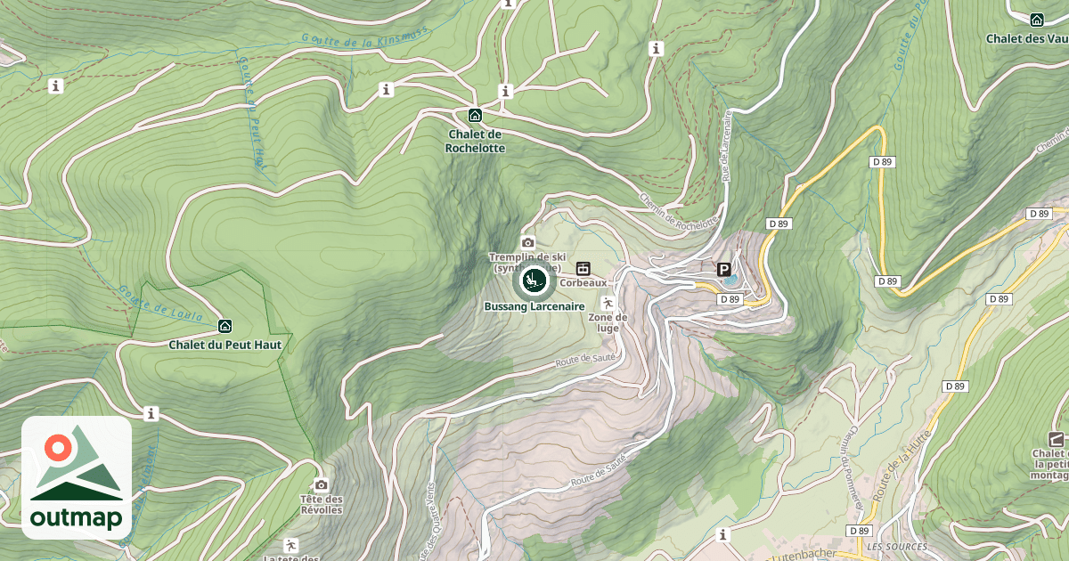 Map of Bussang Larcenaire