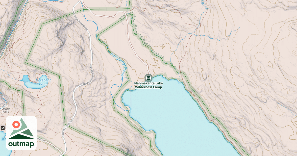Map of Nahmakanta Lake Wilderness Camp