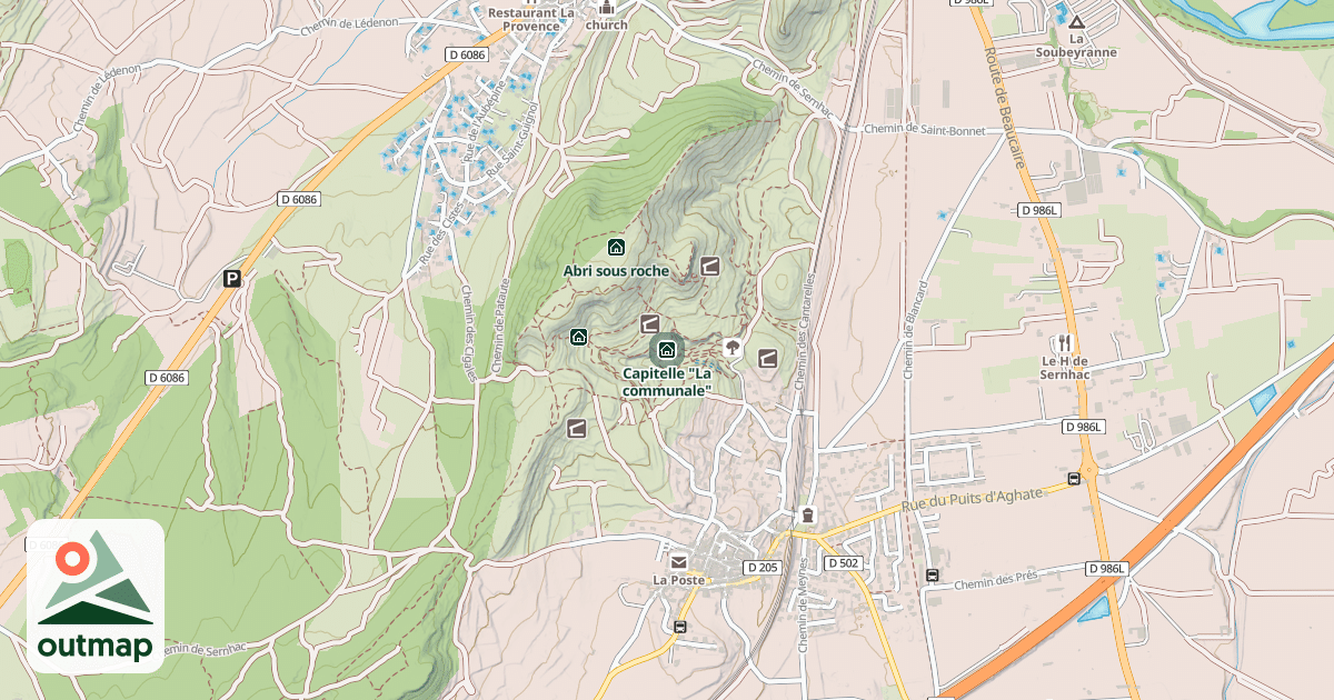Map of Capitelle "La communale"